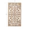 Brown Wood Bohemian Floral Wall Decor 37" x 17" x 2"